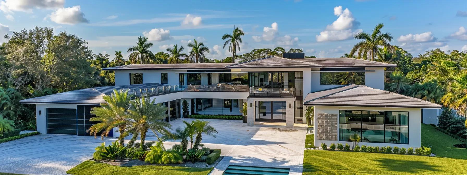a stunning modern luxury home in vero beach, showcasing a seamless blend of sleek design, expansive open-concept spaces, and innovative features like energy-efficient skylights and smart home technology, illuminated by soft, controlled indoor lighting to emphasize the sophisticated materials and textures.